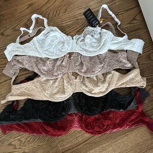 Bali Lift Bras- set of 5 36DD
